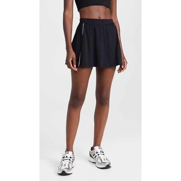 Splits59 Venus High Waist Piped Skort Skirt Tennis Active Athleisure Black Sz XL - Picture 1 of 9